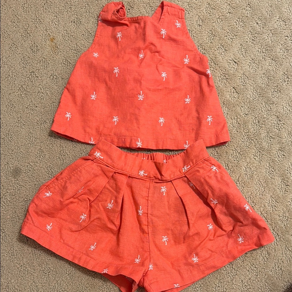 GAP Kids Coral Palm Tree Matching Set